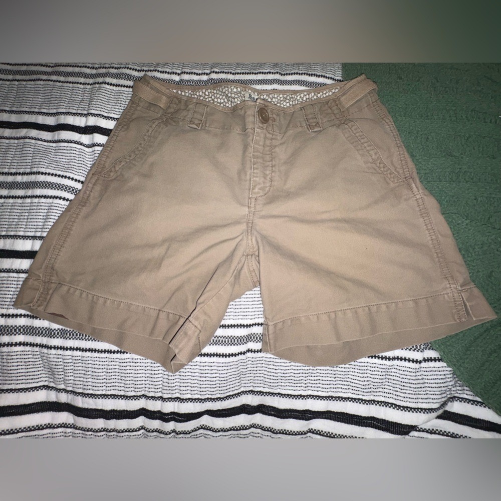 Vintage 90s GH Bass Khaki‎ Chino Shorts Womens Cotton Casual Preppy